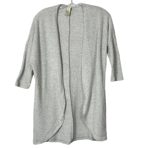 Stitch Fix Allison Joy Women's Open Front Tight Knit Cardigan Sweater Gray Small - Picture 1 of 11